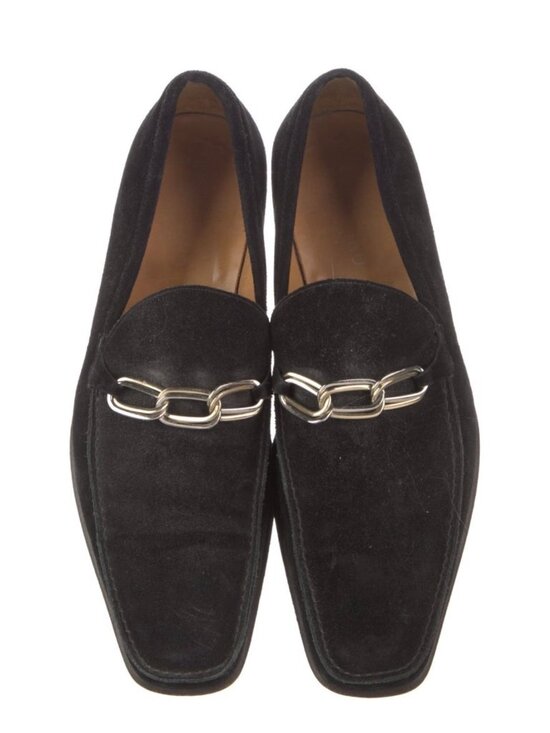 Valentino Velvet Mens Loafers Size 9.5 main image 4